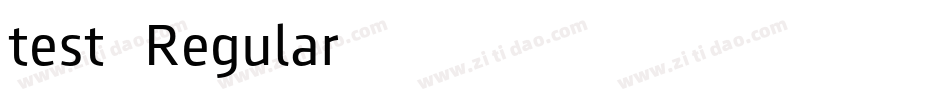 test55 Regular字体转换